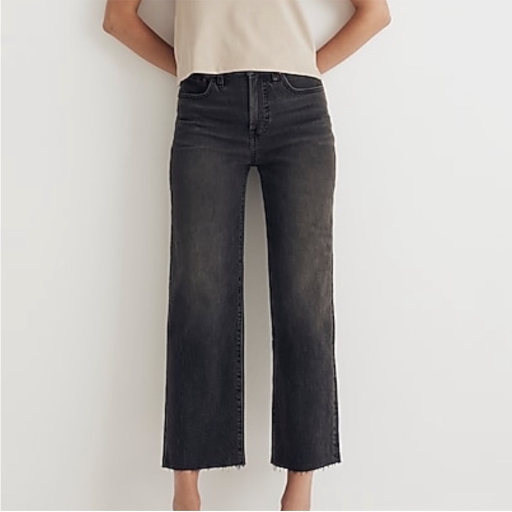 Madewell The Perfect Vintage Wide-Leg Crop Jean- Petite